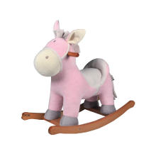 Factory Supply Rocking Horse Toy-Donkey Rocker (rose)